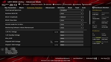 BIOS Setup | 6600c26 1:1 | 9800X3D | X870E APEX