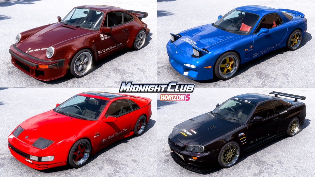 Forza Horizon 5 Mid Night Club Cars YouTube