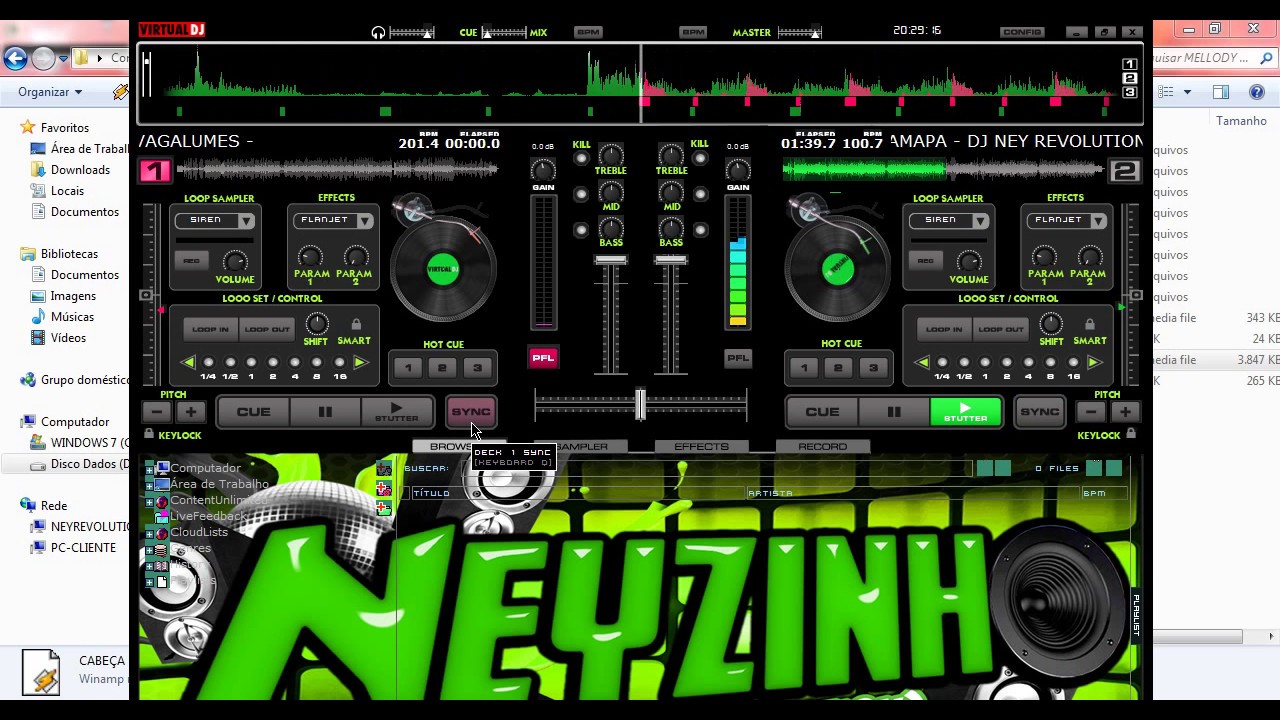 SET PC TELA # 02 MARCANTE DJ NEY REVOLUTION AO VIVO (VIRTUAL DJ)