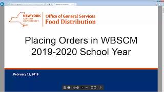Brown Box Ordering of USDA Commodities for 2019-20 School Year