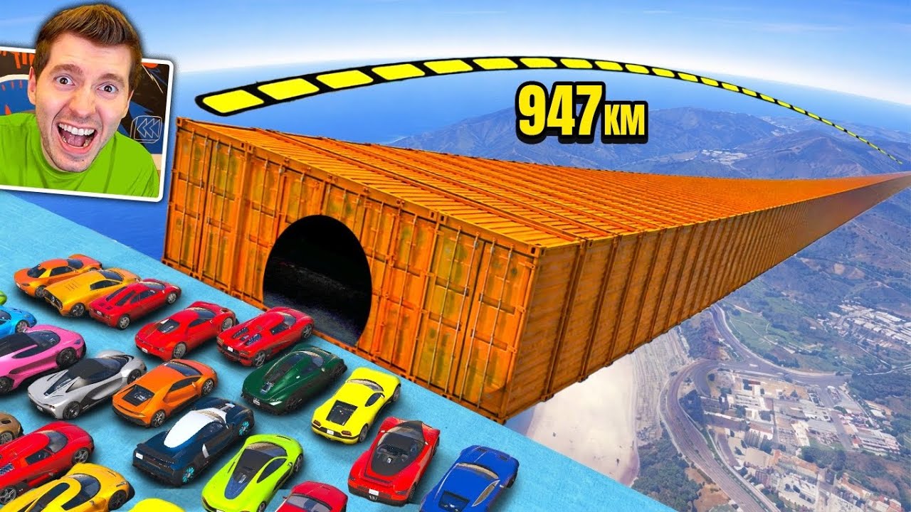 GTA V Online: infinito! CORRIDA no TUNEL DE CONTAINER GIGANTE!