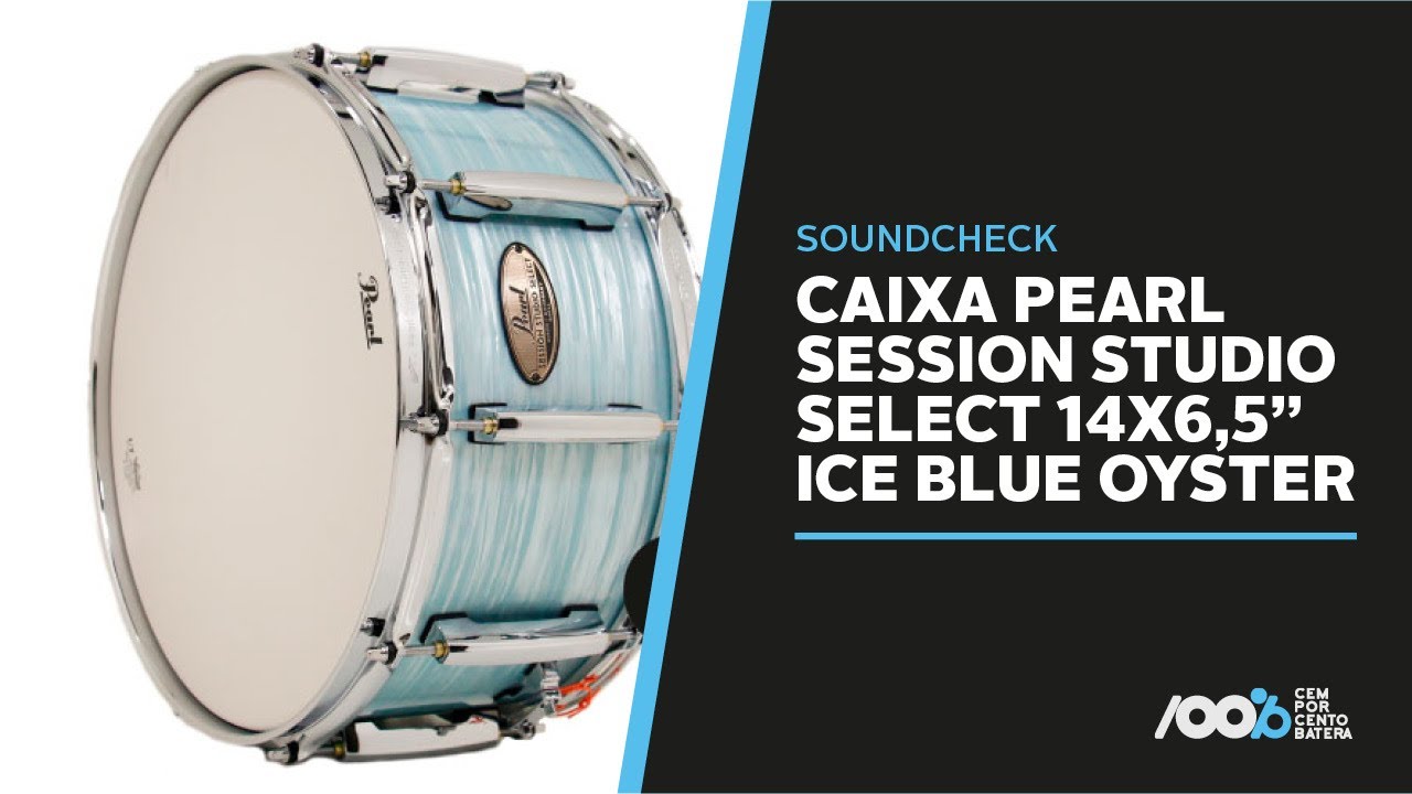 100% Batera Soundcheck - Caixa Pearl Session Studio Select 14x6,5