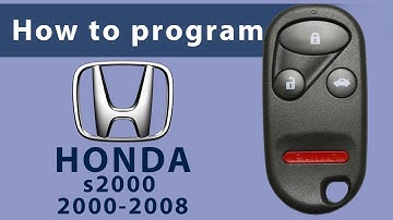 How to Program Keyless Entry Remote Key Fob for Honda S2000 2000-2008