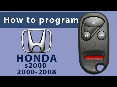 How to Program Keyless Entry Remote Key Fob for Honda S2000 2000-2008
