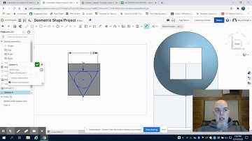 Grade 8 Sphere, Square, Triangle, Circle Part 2-  PLTW using OnShape (Design and Modeling)