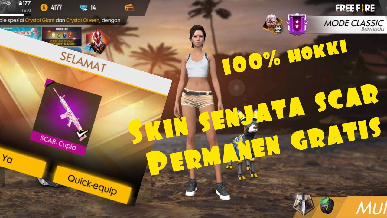 Cara Mendapatkan Skin Senjata Scar Cupid Secara Gratis Dan