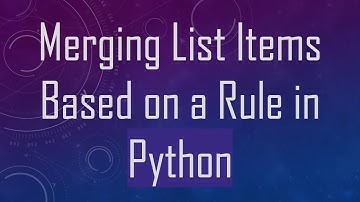 Merging List Items Based on a Rule in Python