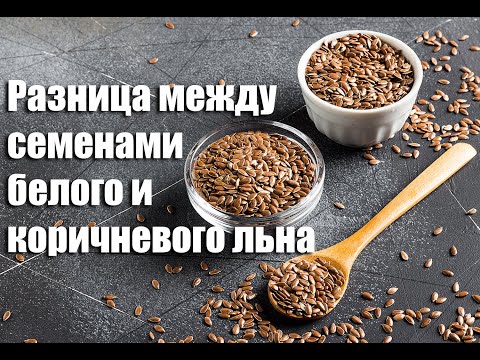 Семена белого льна и коричневого в чем разница?