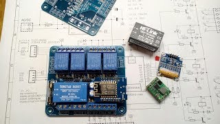 4 channel wifi relay. Hardware