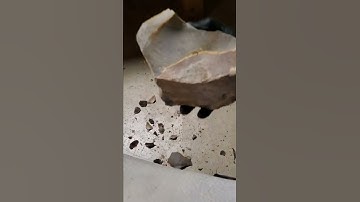 flintknapping Texas chert