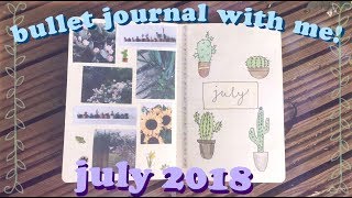 bullet journal with me  july 2018 