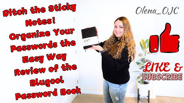 Ditch the Sticky Notes! Organize Passwords the Easy Way | Review of the Best Password Book