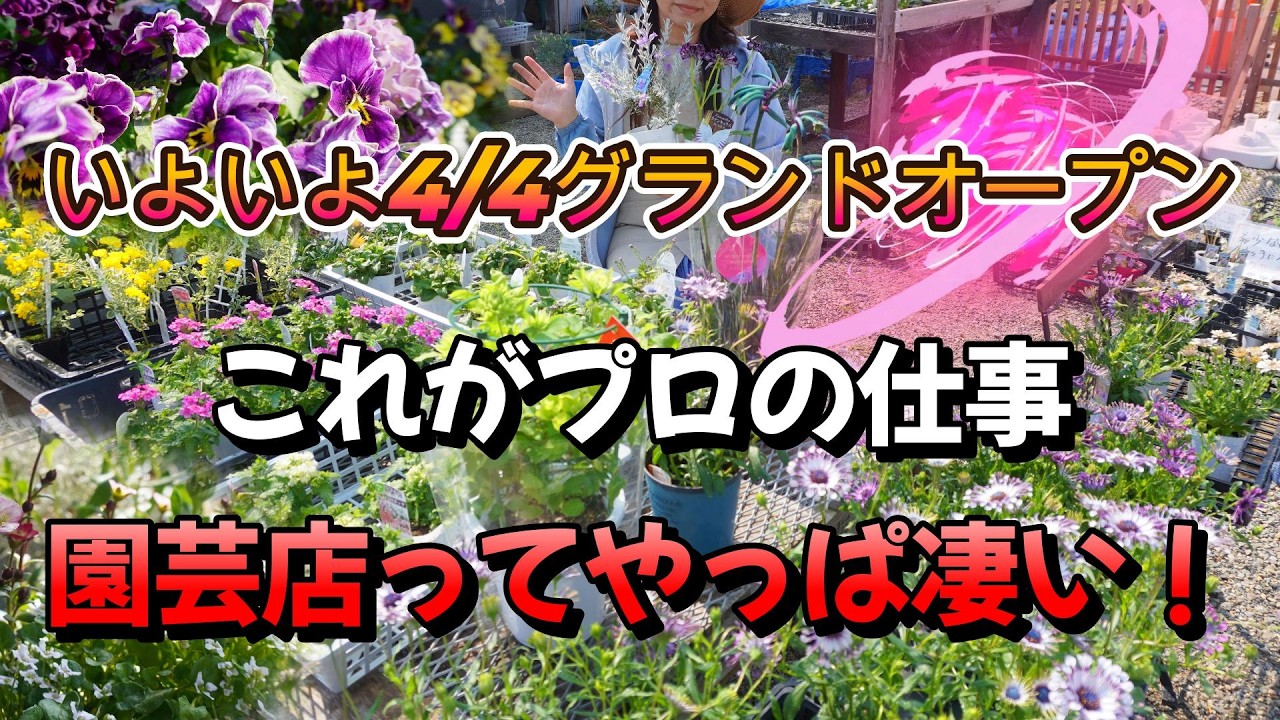 ガーデニング】春オープン間近❁本気度が違う！園芸店の裏側は魅力満載