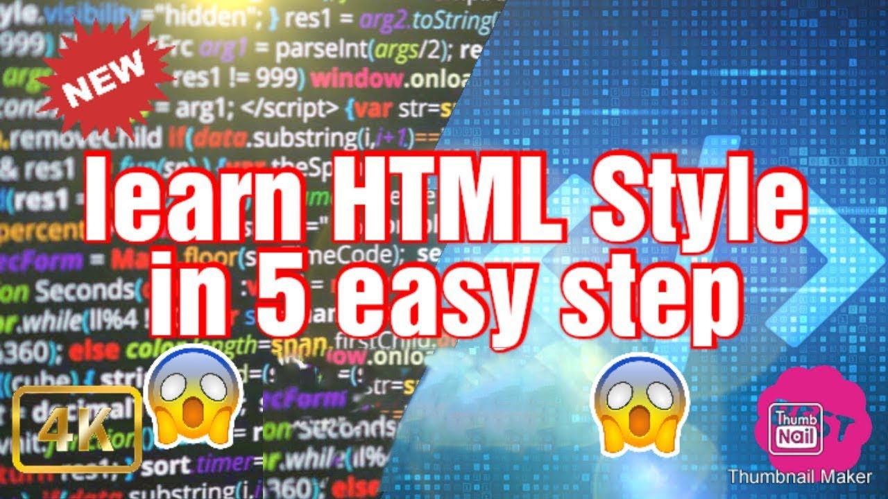 Learn Html Style In 5 Easy Steps. - YouTube