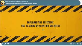 Implementing Effective HSE Training Evaluation Strategy