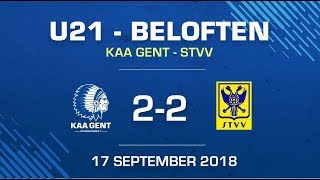 🐺U21 KAA Gent-STVV: 2-2