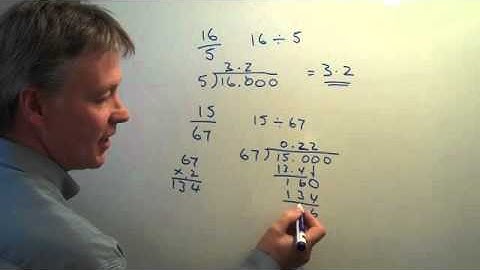 How to convert fractions to decimals - part 2