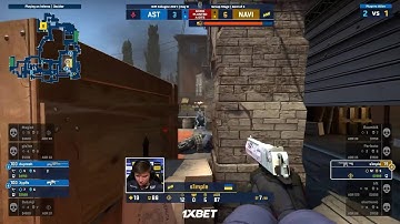 s1mple ace with 1v3 clutch vs. Astralis | IEM COLOGNE 2021