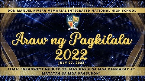 2022 DMRMINHS RECOGNITION RITES
