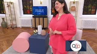 Belle Beach by Kim Gravel Cotton Gauze Frayed Edge Tunic Top on QVC