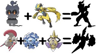 Pokemon Fusion #24: Marshadow x Zeraora and Escavalier x Cryogonal x Aegislash