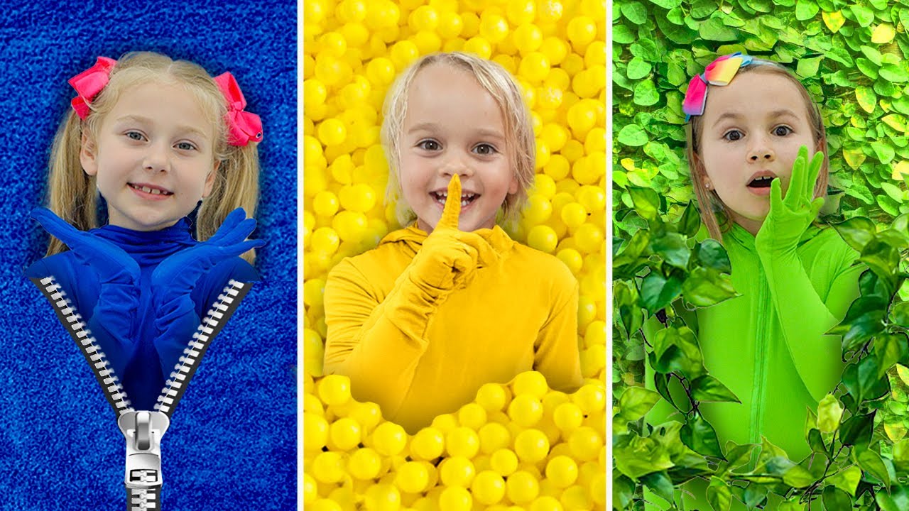 Прятки в одном цвете с Крисом и его друзьями