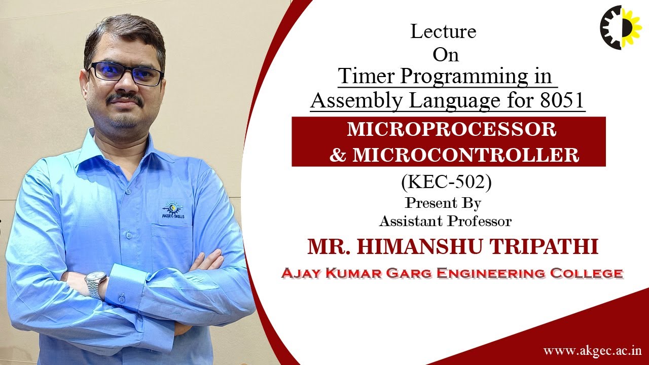''Timer Programming in Assembly Language for 8051'' Microprocessor ...