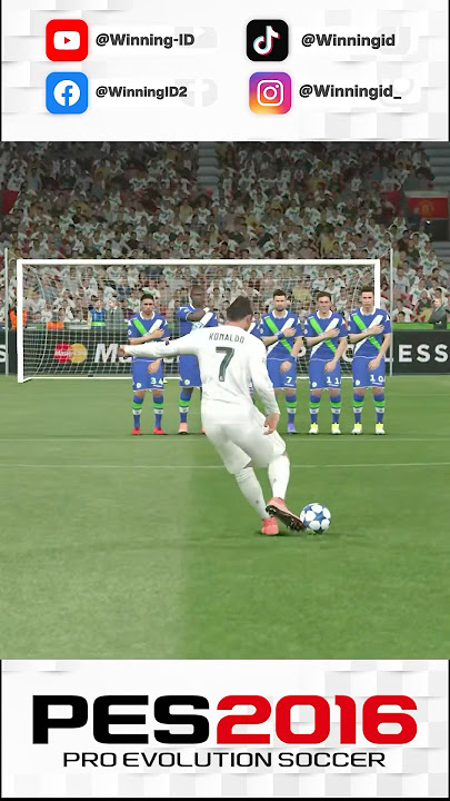 PES 2016 Free Kick Ronaldo UCL #pes2016