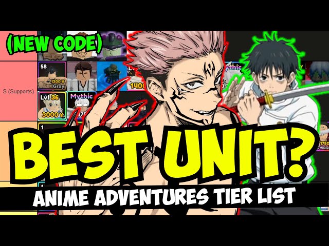 The NEW JJK Units Ranked From BEST To WORST For Anime Adventures Update 6  Part 1! 
