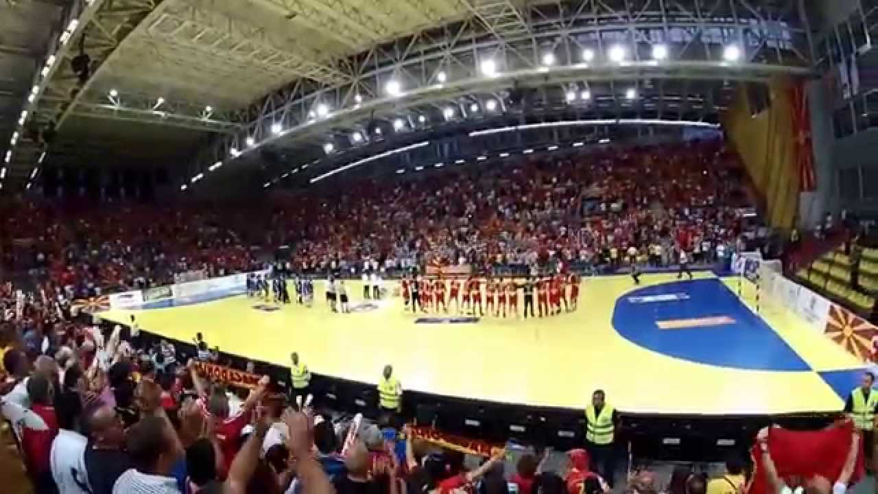 MACEDONIA 35 23 FOPOY Athens, Handball in MACEDONIA, National Anthem of