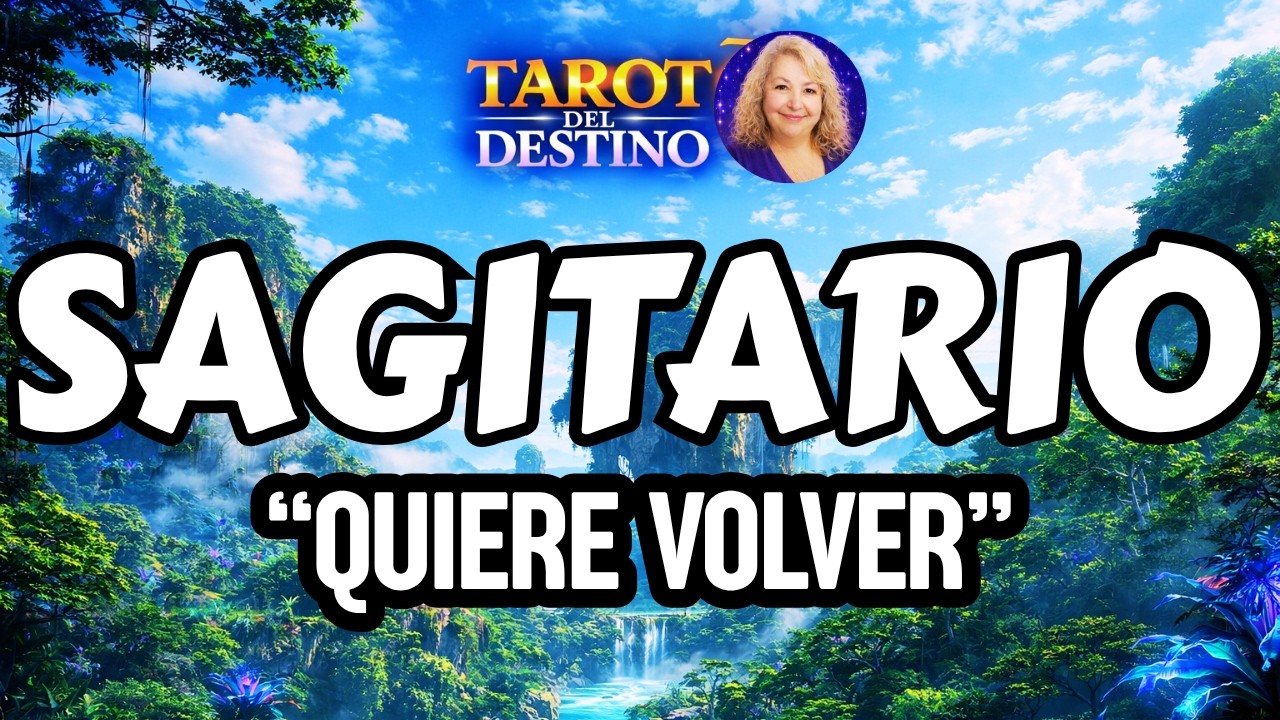 SAGITARIO ♐ ESTA PERSONA DEL PASADO… QUIERE REGRESAR YA | Tarot del ...