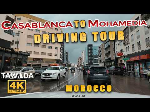 CASABLANCA City driving tour - Casablanca Morocco 4K UHD