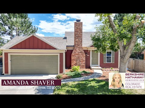 200 Wellington Ave, Lafayette, CO home video tour
