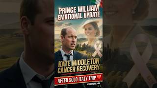 Prince William Gives Emotional Update on Kate Middleton’s Cancer Recovery After Her Solo Italy Trip