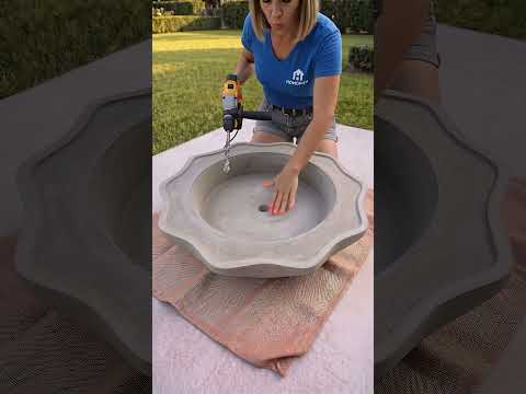 I Built A DIY Fountain Bird Feeder and Birds Showed Up! 😱✨ #diy #craft