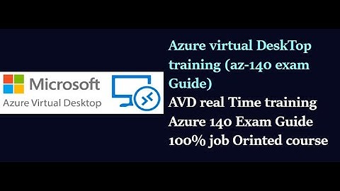 Azure Virtual Desktop (AVD)-training | AVD-beheerder | Cursus virtuele desktopinfrastructuur |
