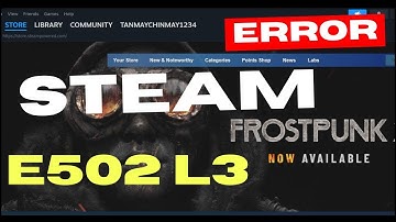 Steam error E502 L3 on Windows PC