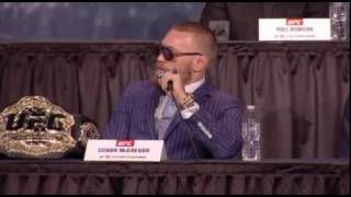 CONOR MCGREGOR chirps JEREMY STEPHENS (UFC 205 PC)