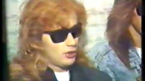 Megadeth - Interview, The New Music, Canada 14-6-1988