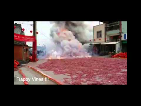 The biggest firecrackers the world in China!!! It's amazing!!!
