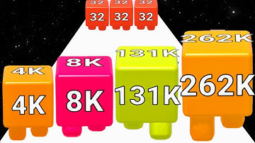 2048 Jelly Shooter vs Roof Rails - All Level Gameplay (Freepya, New Update) Infinity Run