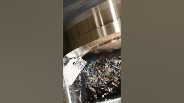 machining brass part on the lathe #asmr #machinist #machineshop #machine #chips #brass #lathe