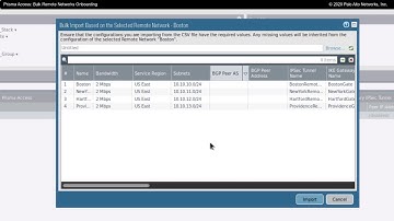 Prisma Access EDU-118 Bulk Remote Networks Onboarding
