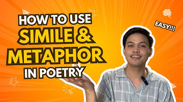 Learn HOW TO USE SIMILE AND METAPHOR IN POETRY| Gawa ni Kahel