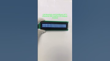 Manufacturer of 2402 character dot matrix LCD display module, white characters on black background.