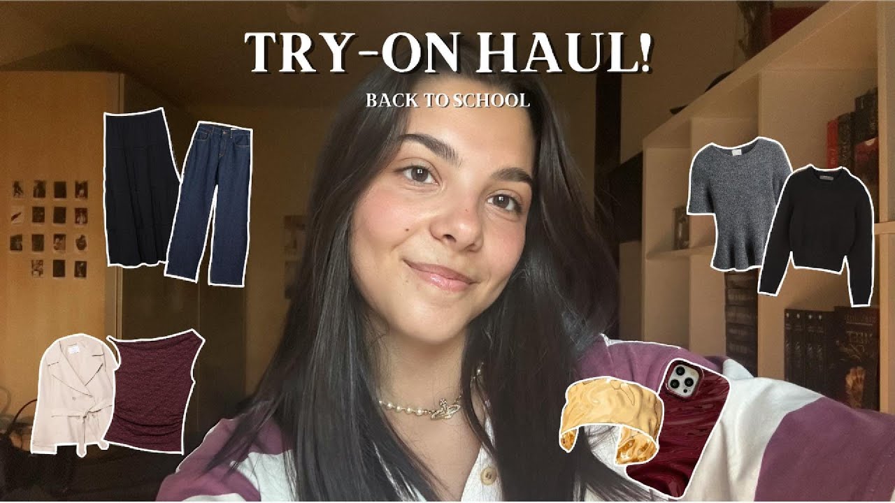 back to school try-on haul! | haul autunnale; zara, Stradivarius, bershka, primark & more