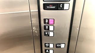 HORRIBLE DOOR OPERATOR! Schindler HT 330A Hydraulic Elevator at Motel 6, Beatty NV