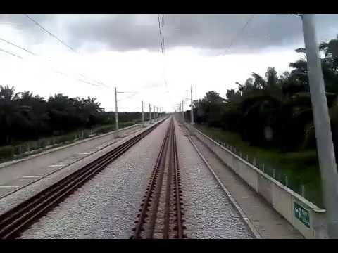 KTMB train running 130kmj Ipoh - Padang Besar Double Track ...