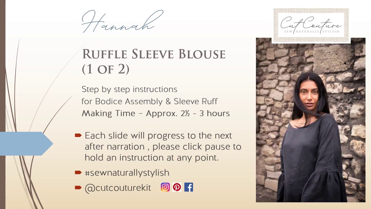 Hannah 1 of 2 Bodice & Ruff Instructions - YouTube