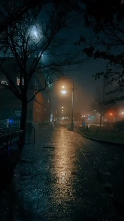 Pemandangan Jalan Malam yang Indah | Video Jalan Saat Hujan | Video Pendek